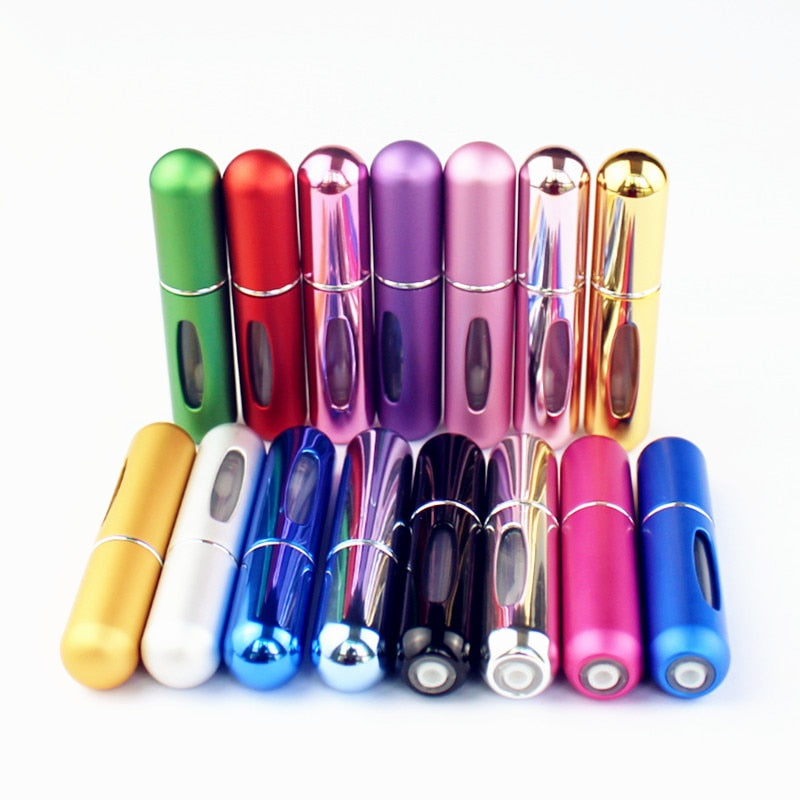 1PC Top Quality 5ml Perfume Bottle Mini Metal Sprayer Refillable Aluminum Parfume Atomizer Travel Size