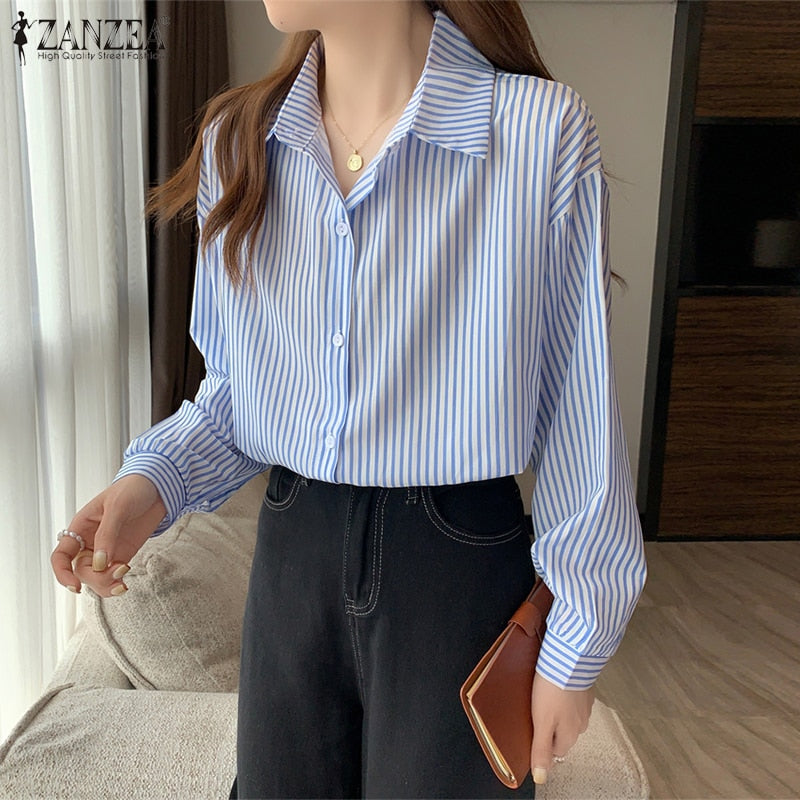 Stylish Solid Shirts Women's Asymmetrical Blouse Casual Lace Up Blusas Female Button Lapel Shirt Oversized Tunic