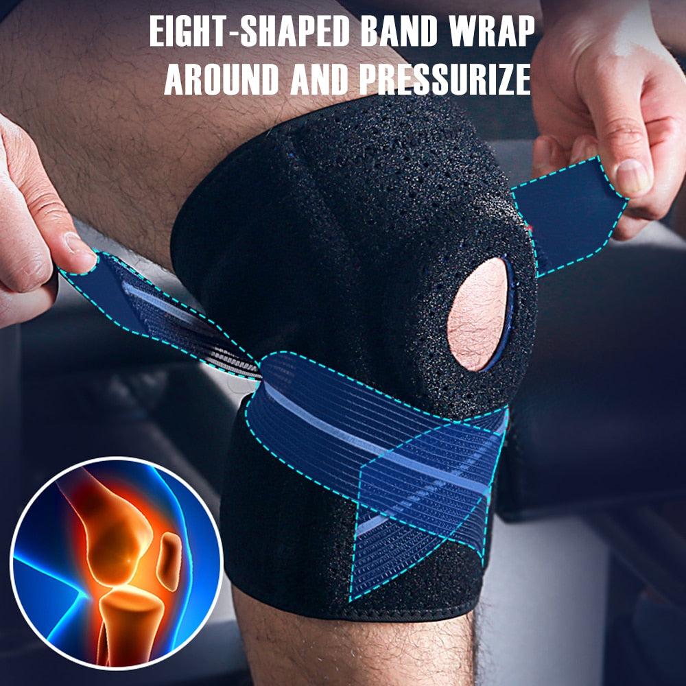 Tcare 1 Piece Knee Brace Stabilizers for Meniscus Tear Knee Pain ACL MCL Injury Recovery Adjustable Knee Support Brace Men Women