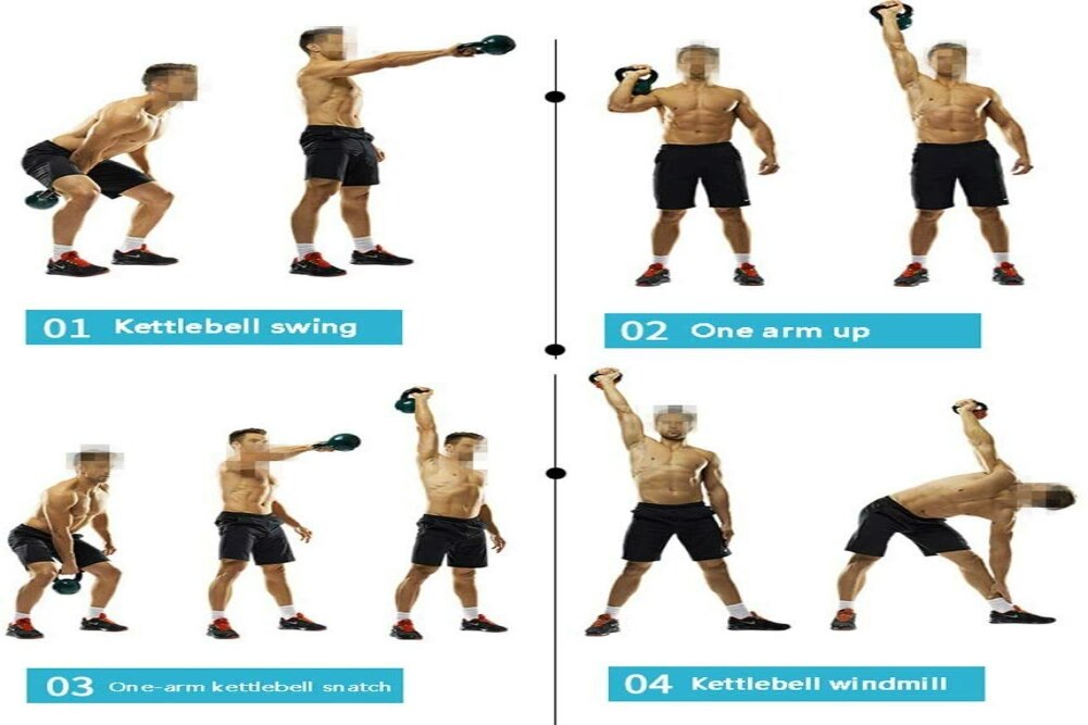 Explosive Kettlebell 2-20 KG Crossfit Russian Gym Fitness dumbbell dumbbells Gym functional training