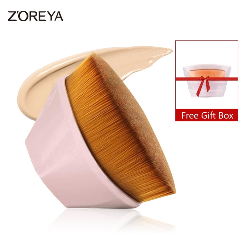 ZOREYA Makeup Brushes Tools Foundation Brush BB Cream Loose Powder Flat Brush Kit Set Female Make Up Cosmetics Beauty Brochas