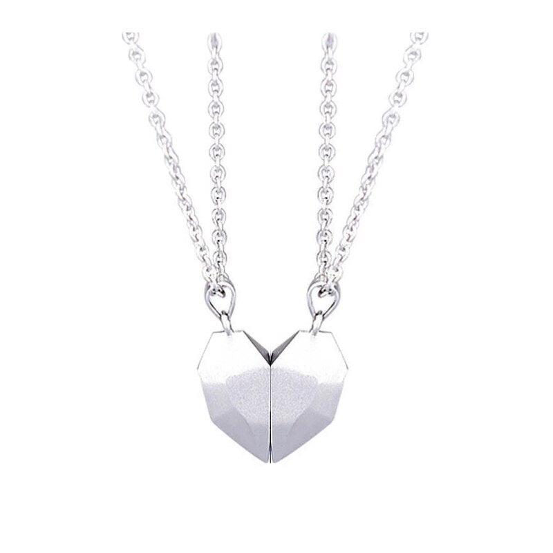 Exquisite Heart Shaped Pendant Necklace for Women Men Lover Fashion Affectionate Hug Couple Necklace Love witness Jewelry