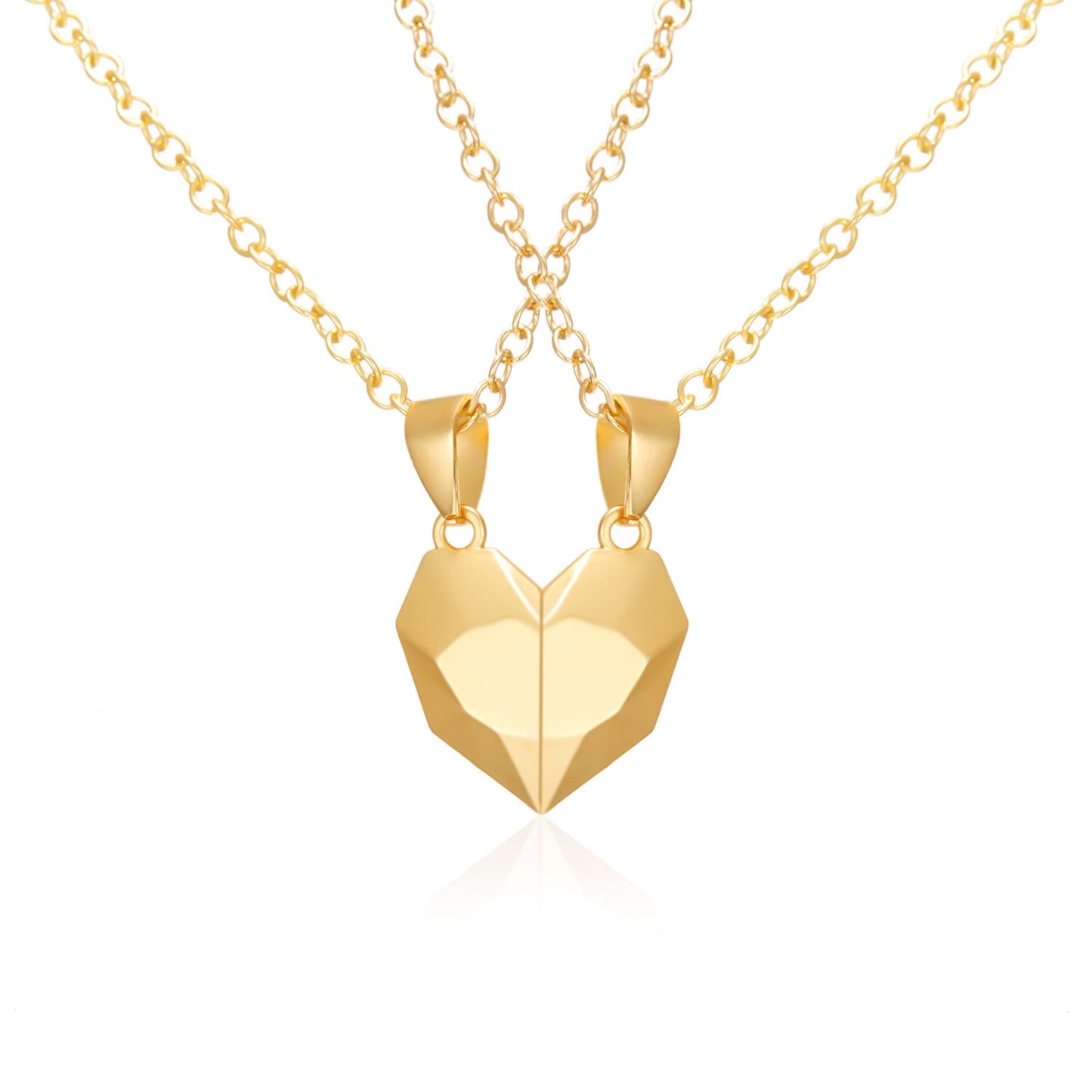 Exquisite Heart Shaped Pendant Necklace for Women Men Lover Fashion Affectionate Hug Couple Necklace Love witness Jewelry