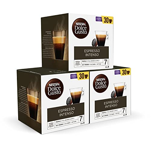 NESCAFÉ Dolce Gusto Espresso Intenso - x3 pack de 30 cápsulas - Total: 90 cápsulas