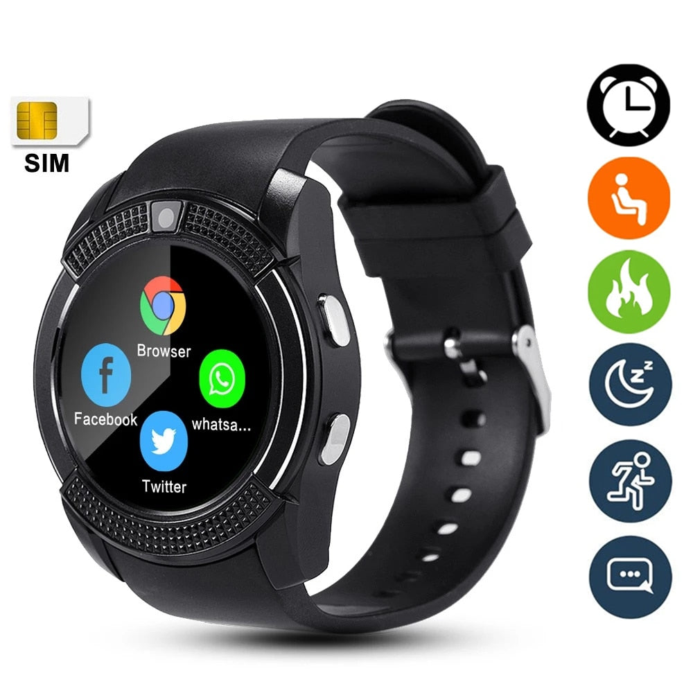 Smart Watch Bluetooth Call Fitness Blood Pressure Monitor Support TF SIM Card Bracelet Men Woman Sports Waterproof Smartwatch