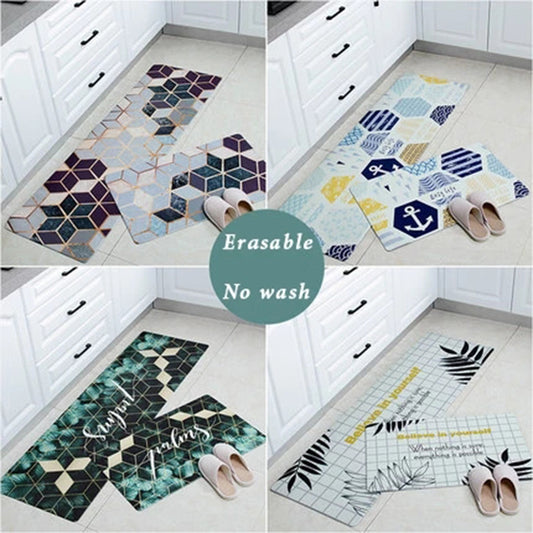 Non-slip Oil Proof  Waterproof PU PVC Carpet for living Room Modern Kitchen Mat Bedroom Rug