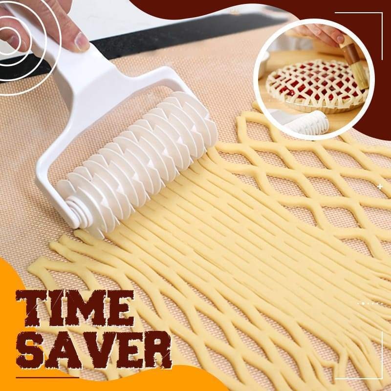 1PC High Quality Pie Pizza Cutter Pastry Bakeware Embossing Dough Roller Lattice Roller Cutter Cake Tools Plastic Baking Tool