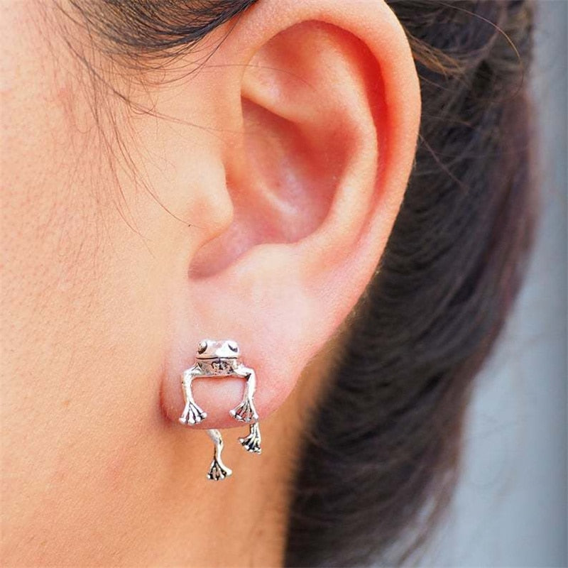 Cute Frog Earrings - Animal - Stud Earrings