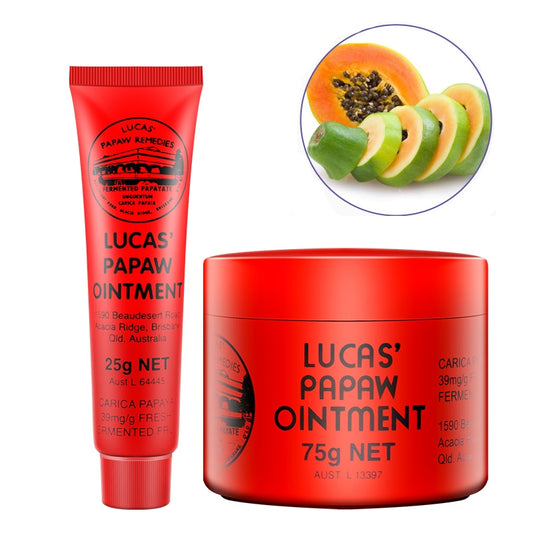 Australia Lucas PAPAW Ointment Diaper Rash Cream Wound Care Papaya Skin Rash Cream for insect bites nappy rash 25g/75g