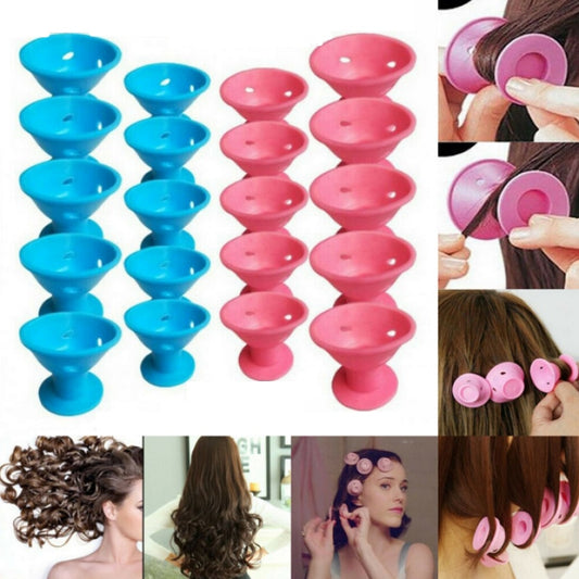 Hair Care Rollers Magic Silicone Hair Curler Soft Rubber Twist Hair No Heat No Clip Hair Curling Styling DIY Tool Sleeping Care