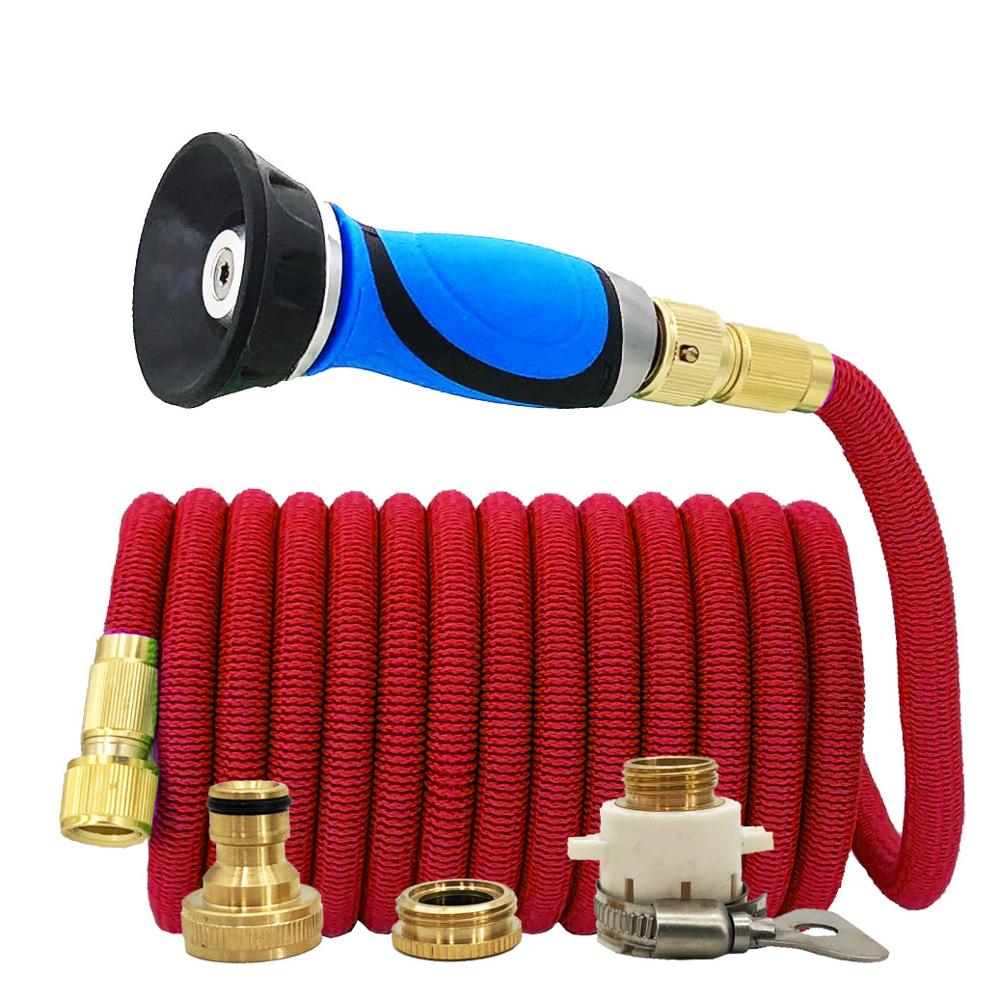 17ft-150ft Expandable Garden Hose Magic High Pressure Car Wash Hose Vegetable Garden Watering Hose Nozzle Drip Irrigation System