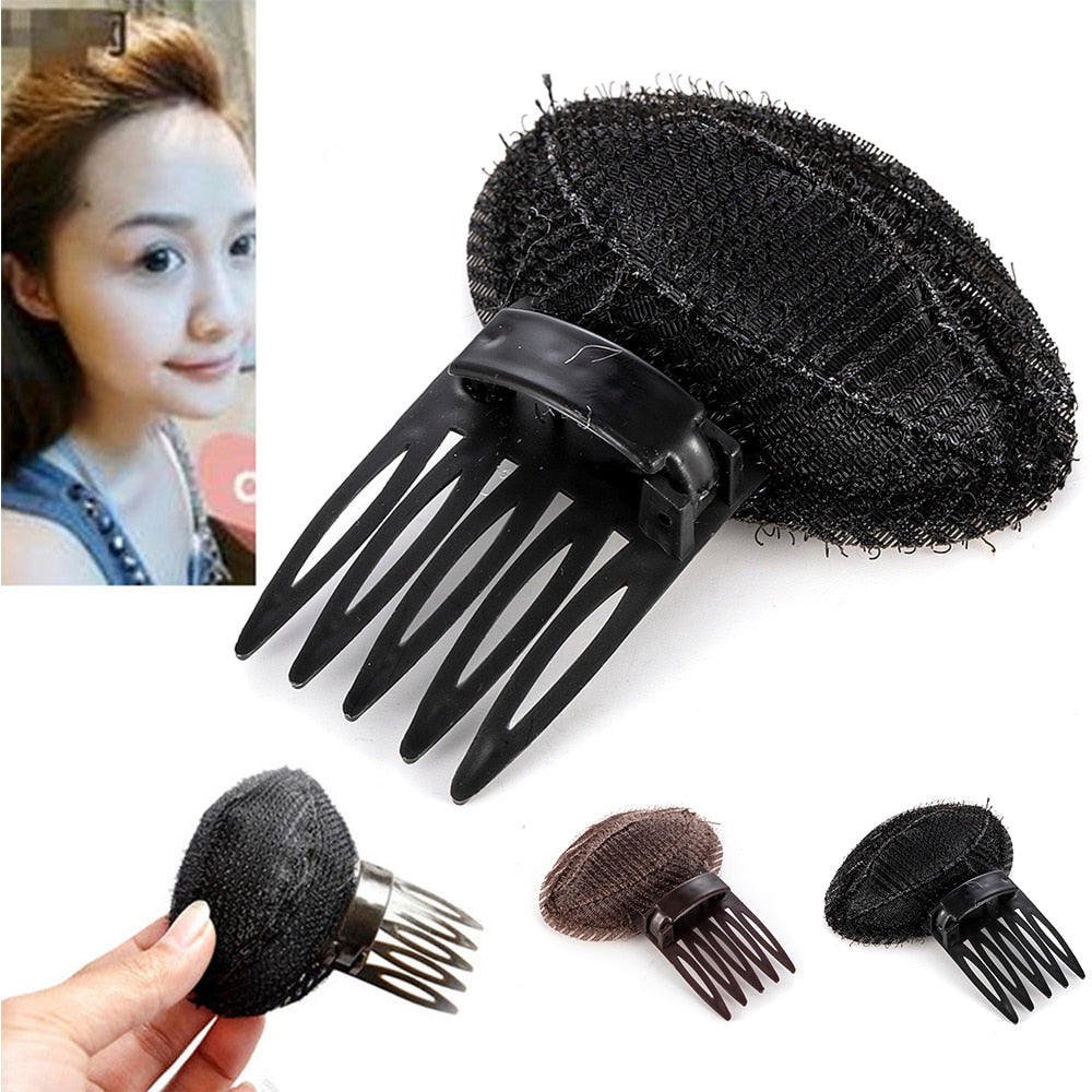 Hair Base Bump Volume Fluffy Princess Styling Increased Hair Sponge Pad Hair Puff paste Styling  Clip Comb Insert Tool