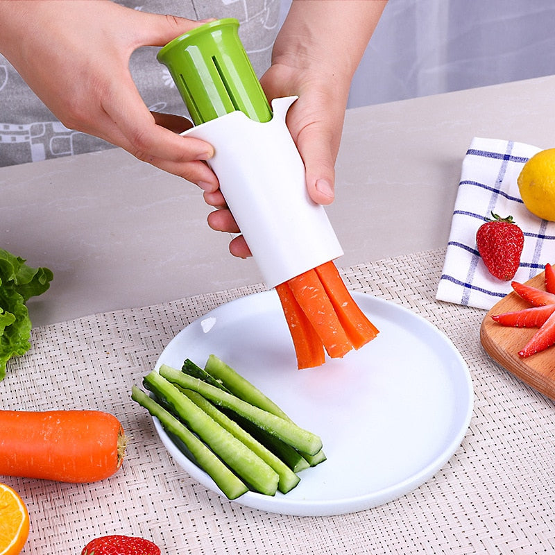 Creative Vegetable Cutters Fruit Kitchen Cucumber Carrot Divider Strawberry Slicer Splitter Kitchen Gadget Accessories