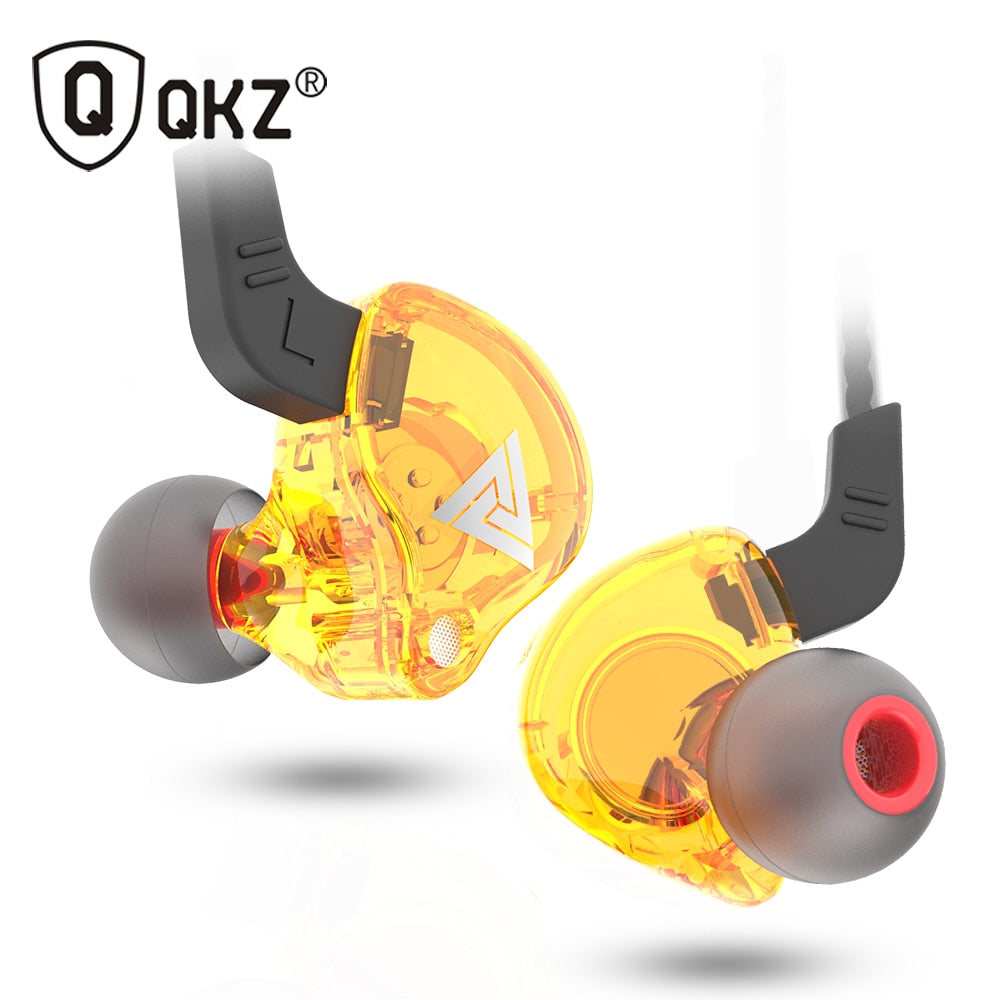 Copper Driver HiFi Sport Headphones In Ear Earphone For Running With Microphone Headset Music Earbuds