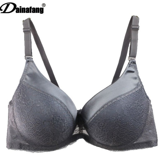 Lingerie Sexy Lace Push Bras For Womens Intimate BCDE Large Embroidery Rich Noble Underwear