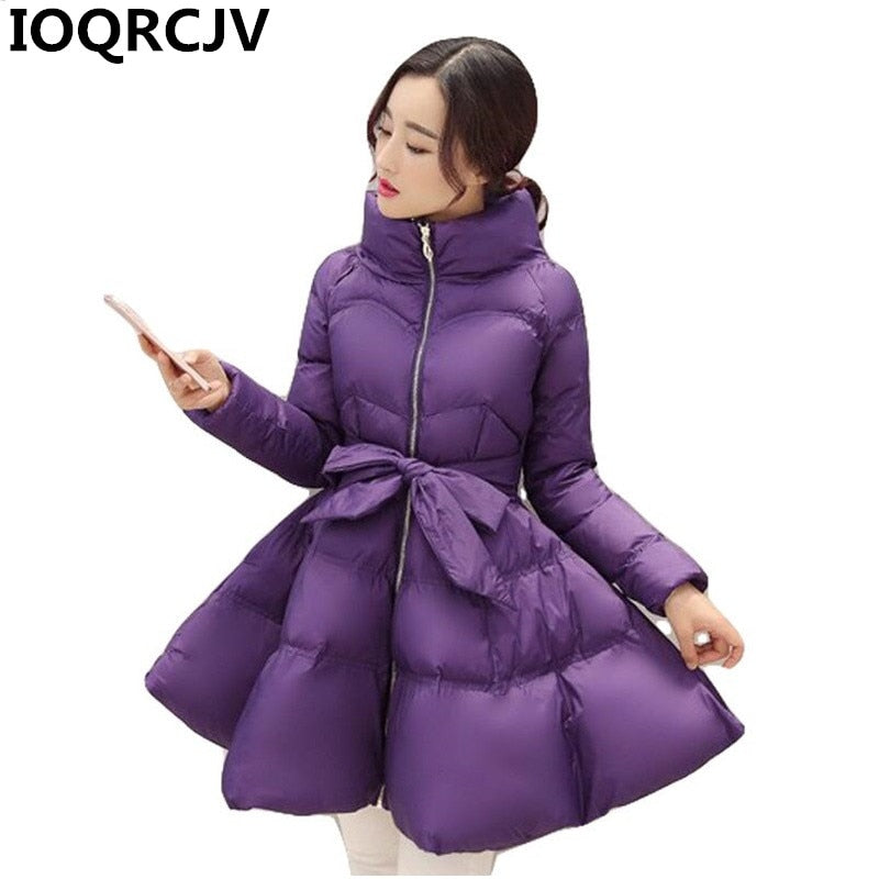 Womens winter coat women warm outwear Padded cotton Jacket coat Womens Clothing High Quality parkas manteau femme R853