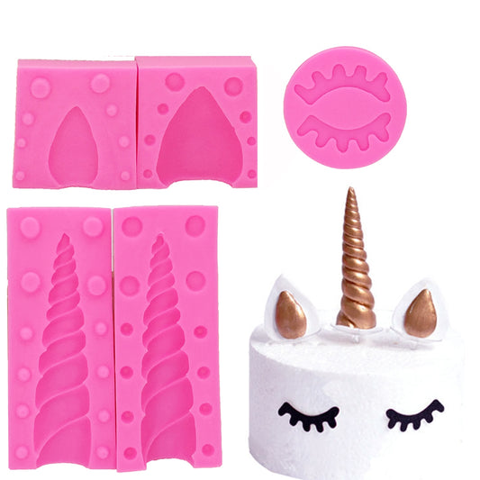 Unicorn Animalsl Silicone Mold Sugarcraft Fondant Mould Cake Decorating Tools Chocolate Gumpaste Kitchen Gadgets