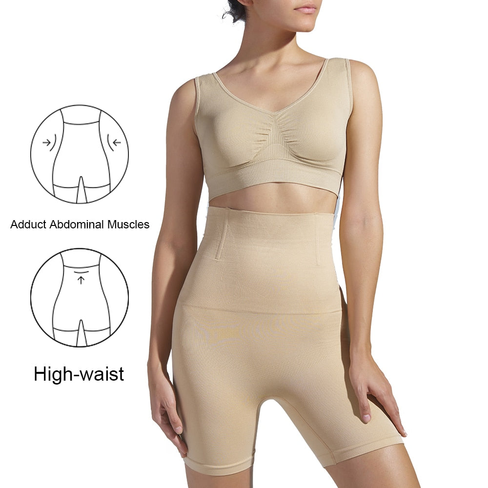 High Waist Non-slip Shaper Shorts Large Size Shapewear Underwear