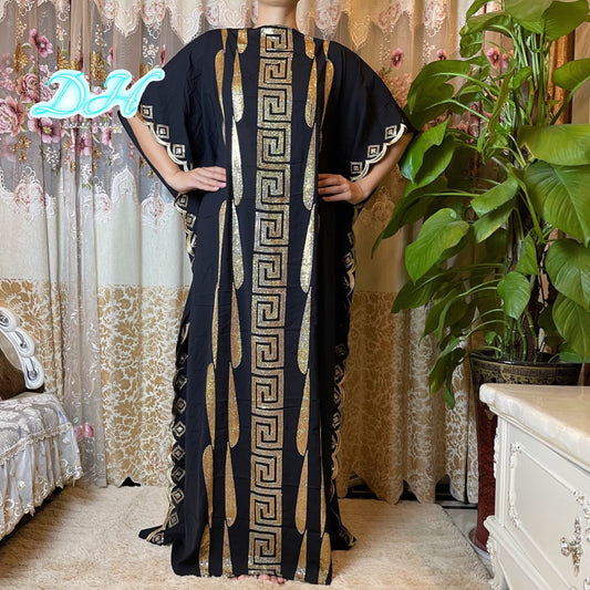 Dubai Free Size Abaya Embroidery Long Dress Arab High Grade Comfortable Fabric Women Muslim Kaftan Turkish Moroccan