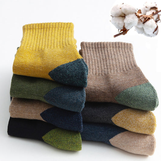 Harajuku Socks Winter Warm Men's Socks Thicke Terry Breathable High Quality Casual Business Socks Cotton Male