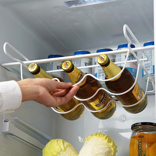 Fridge Organizer Kitchen Spacer Layer Storage Beer Rack Shelf Refrigerator Bottle Rack Wine Holder Basket Pantry Cabinet Tools