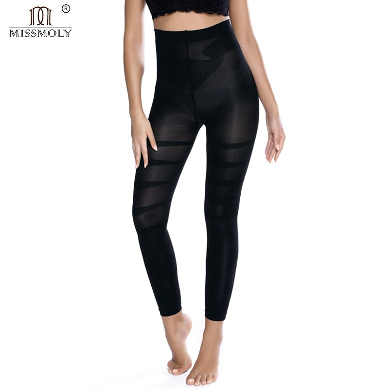 High Waist Shapewear Anti Cellulite Compression Leggings Leg Slimming Body Shaper Tummy Control Tights Panties Thigh Slimmer