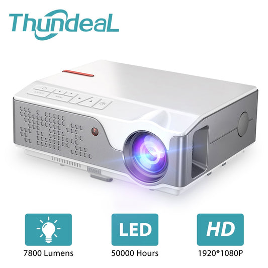 ThundeaL Full HD Projector Native 1920 x 1080P Projector TD96 Baisc Beamer Home Theater 2K 4K TV Video Big Screen 3D Proyector