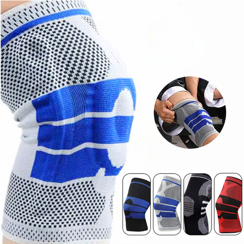 1pcs Full Knee Brace Strap Patella Medial Support Strong Meniscus Compression Protection Sport Pads Running Basket Health Care