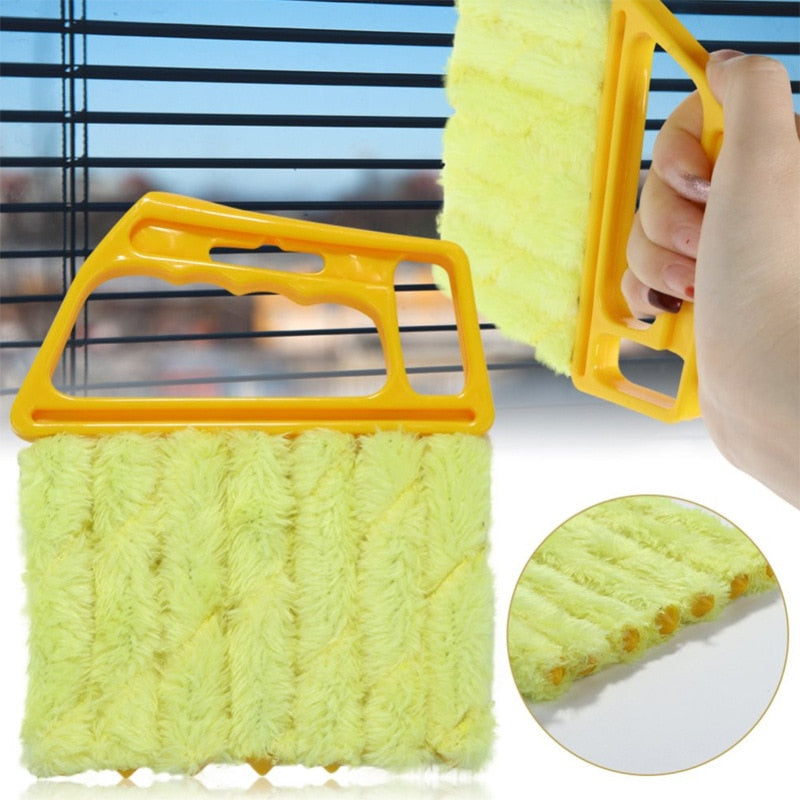 1 PC Portable Window Cleaning Brush Washable Home Cleaning Tools Microfiber Venetian Blind Brush Kitchen Accessories